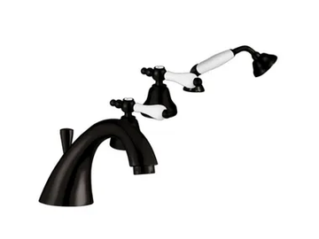 CLASSIC REVOLUTION - PRAGA - F7565CE - Deck mounted 4 hole bathtub tap by Rubinetteria Giulini - view 2